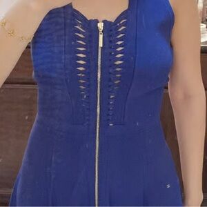 MARCIANO a sleeveless dress featuring a U-neckline